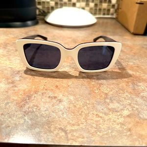 Tory Burch White with red and blue trimmed glasses